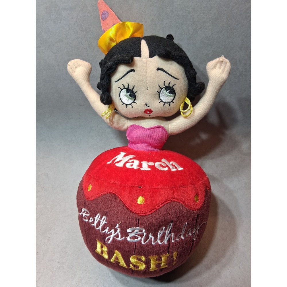 BETTY BOOP March BETTY'S BIRTHDAY CAKE STUFFED PLUSH TOY 12"